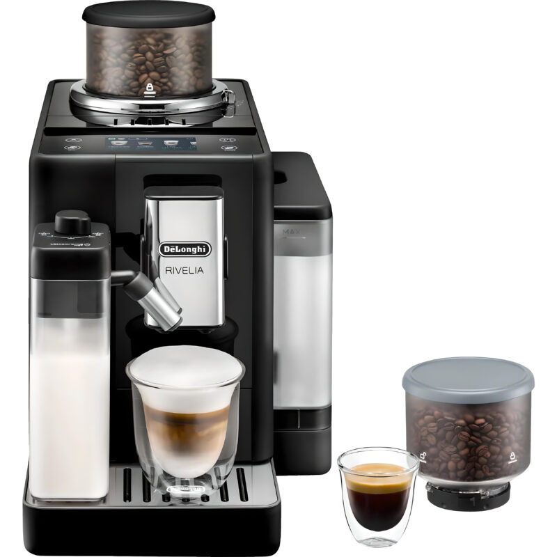 Kaffeevollautomat De’Longhi EXAM440.55.B Rivelia Milk Schwarz