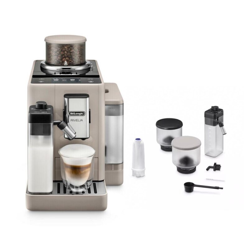 Kaffeevollautomat De’Longhi EXAM440.55.GB Rivelia Milk Beige – Bild 12