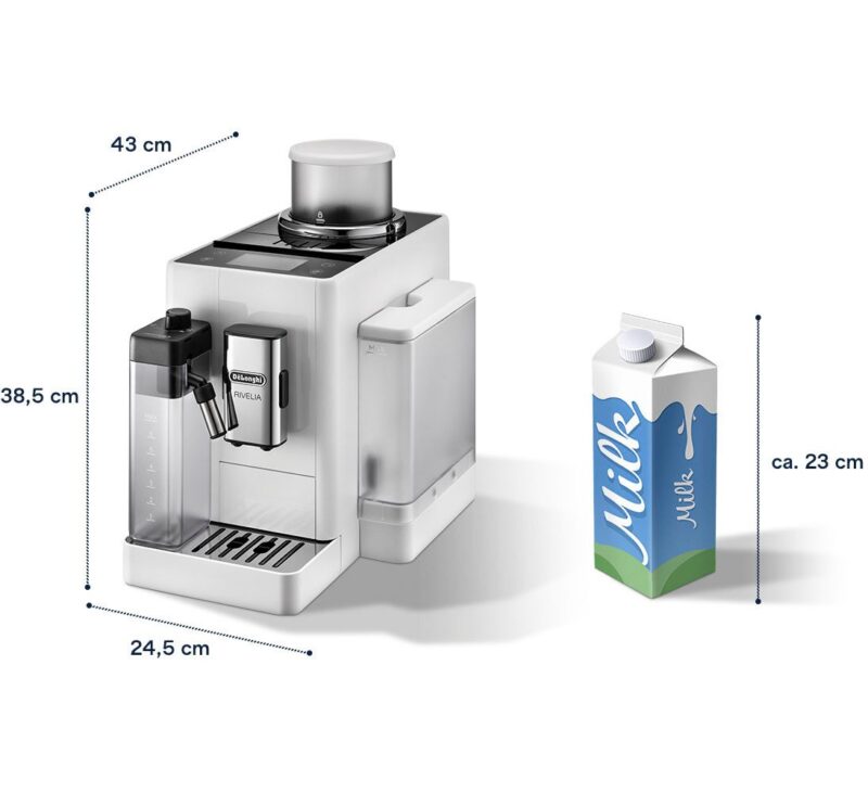 Kaffeevollautomat De’Longhi EXAM440.55.W Rivelia Milk Weiß – Bild 14