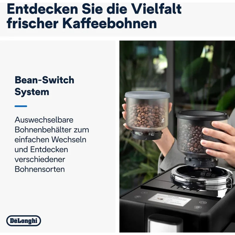 Kaffeevollautomat De’Longhi EXAM440.55.B Rivelia Milk Schwarz – Bild 3