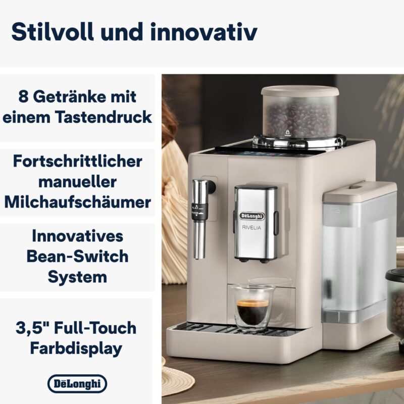 Kaffeevollautomat De’Longhi EXAM440.35.BG Rivelia Beige – Bild 3