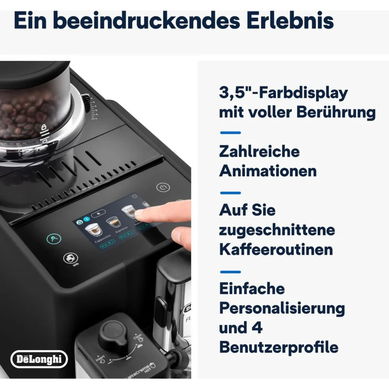 Kaffeevollautomat De’Longhi EXAM440.55.B Rivelia Milk Schwarz – Bild 6