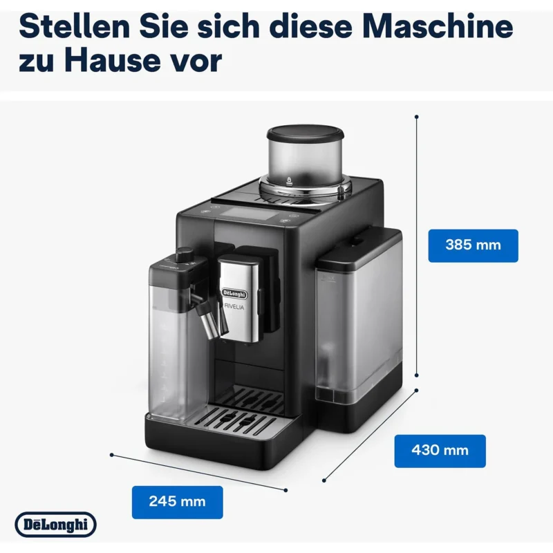 Kaffeevollautomat De’Longhi EXAM440.55.B Rivelia Milk Schwarz – Bild 7